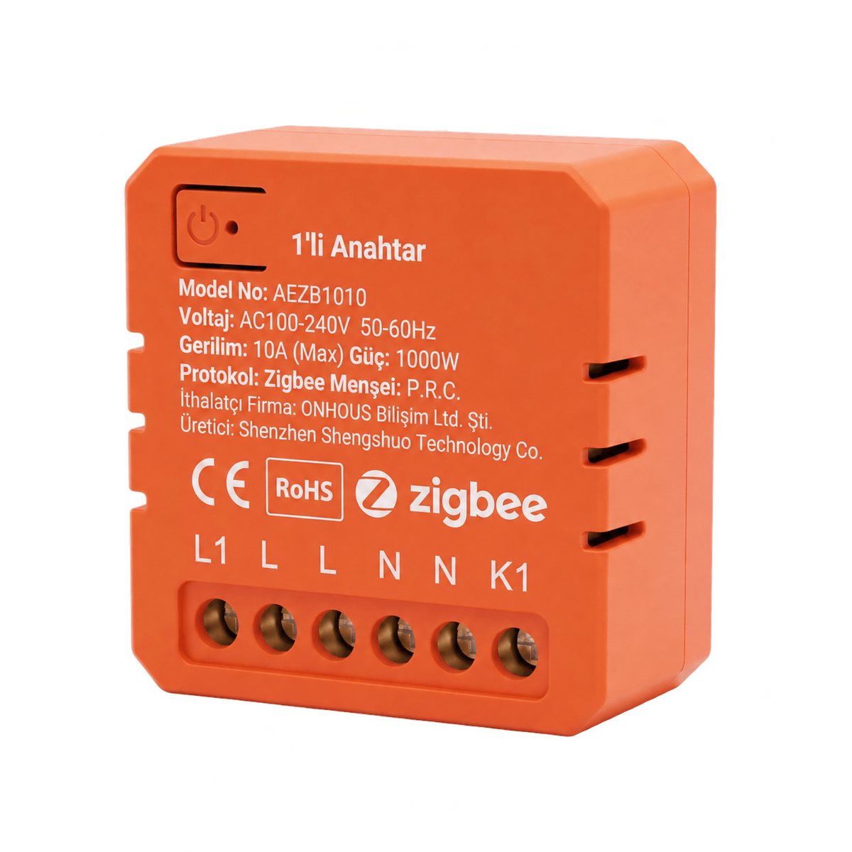 ONHOUS Zigbee Buat İçi Anahtar Modül 1’li